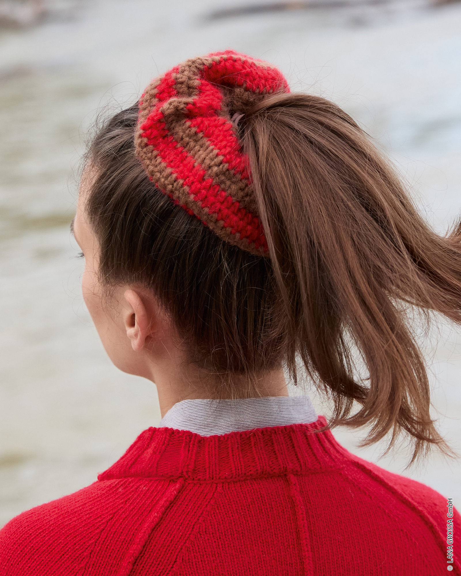 Strickset Scrunchie Aus Nebbia Von Lana Grossa 3 Strickset Scrunchie Aus Nebbia Von Lana Grossa – Bild 3