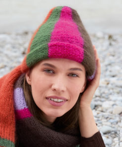 Strickset Mütze Quergestrickt Aus Mohair Di Gio Und Glamour Von Lana Grossa 3 Strickset Mütze Quergestrickt Aus Mohair Di Gio Und Glamour Von Lana Grossa – Bild 2