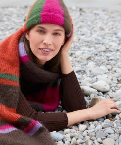 Strickset Schal Mit Blockstreifen Aus Mohair Di Gio Und Glamour Von Lana Grossa 3 Strickset Schal Mit Blockstreifen Aus Mohair Di Gio Und Glamour Von Lana Grossa – Bild 2