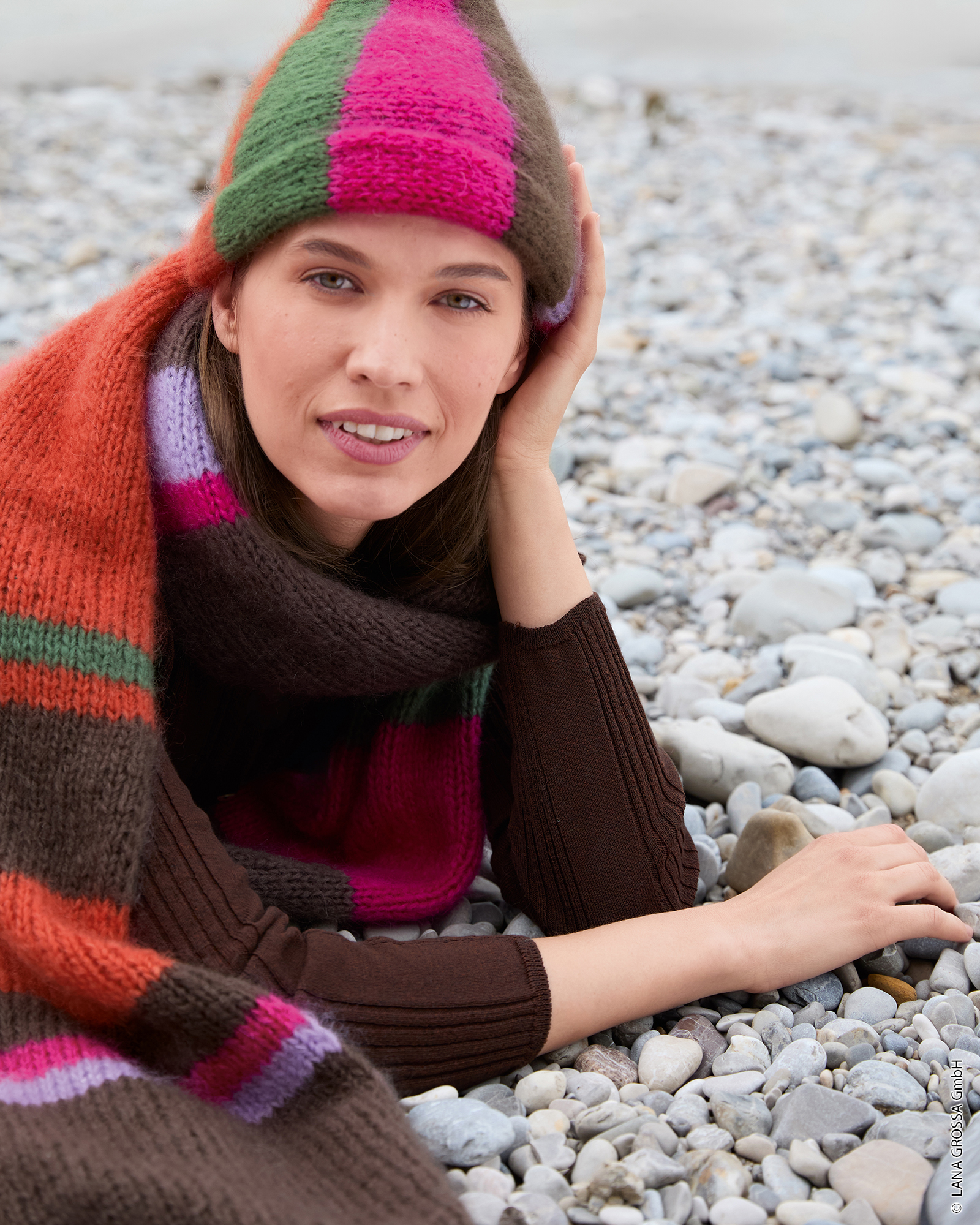 Strickset Schal Mit Blockstreifen Aus Mohair Di Gio Und Glamour Von Lana Grossa 2 Strickset Schal Mit Blockstreifen Aus Mohair Di Gio Und Glamour Von Lana Grossa – Bild 2