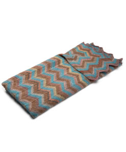 Strickset Gestreifte Decke Im Zackenmuster Aus Gomitolo Intenso Und Brigitte No. 2 Von Lana Grossa 3 Strickset Gestreifte Decke Im Zackenmuster Aus Gomitolo Intenso Und Brigitte No. 2 Von Lana Grossa – Bild 2