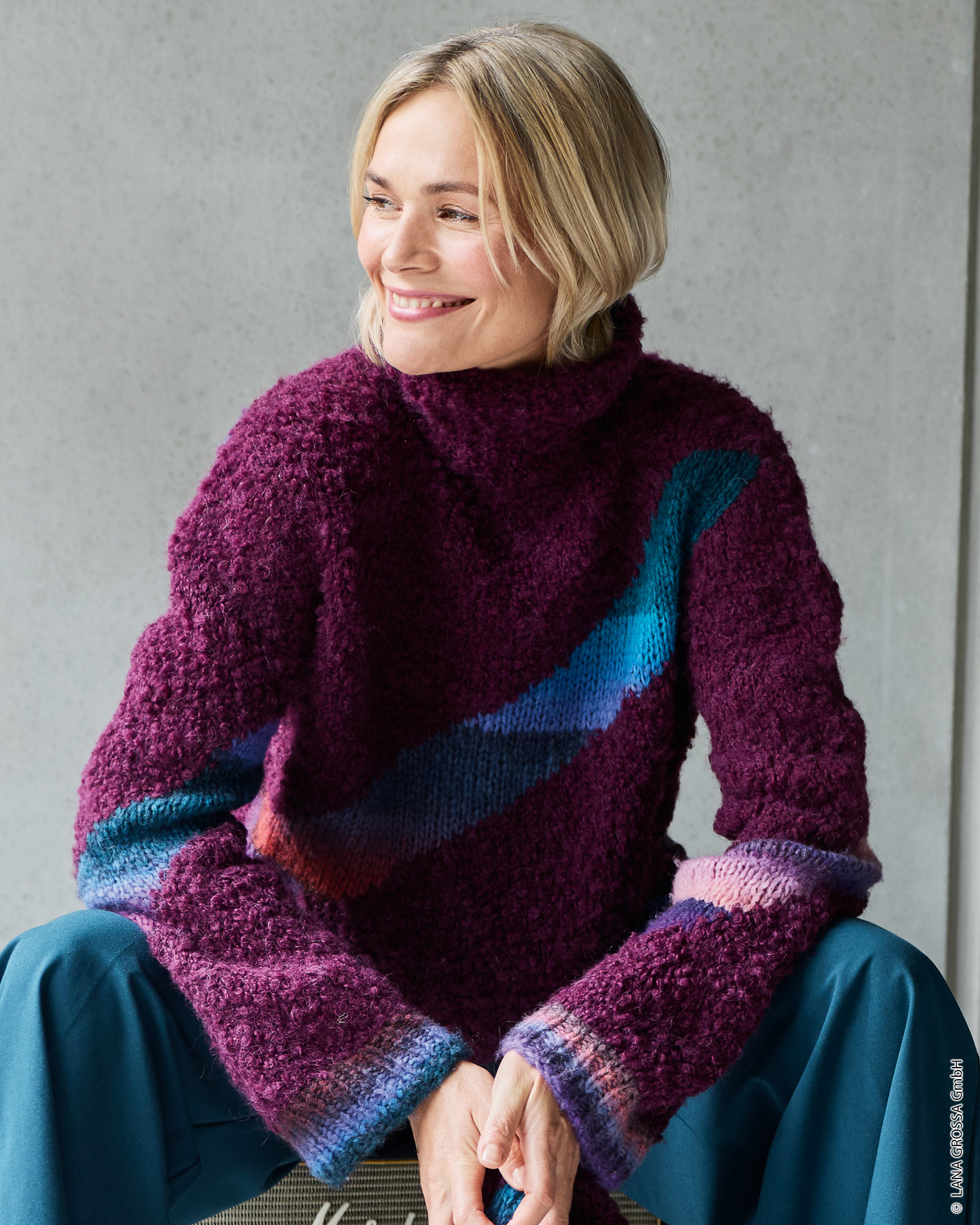 Strickset Pulli Mit Intarsien Aus Orsetto Und Bomba Von Lana Grossa 3 Strickset Pulli Mit Intarsien Aus Orsetto Und Bomba Von Lana Grossa – Bild 3