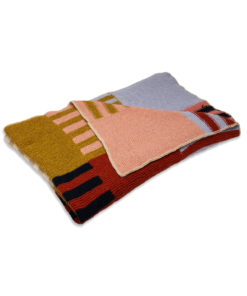 Strickset Decke Kraus Rechts In Streifen Aus Brigitte No. 2 Von Lana Grossa 4 Strickset Decke Kraus Rechts In Streifen Aus Brigitte No. 2 Von Lana Grossa – Bild 2