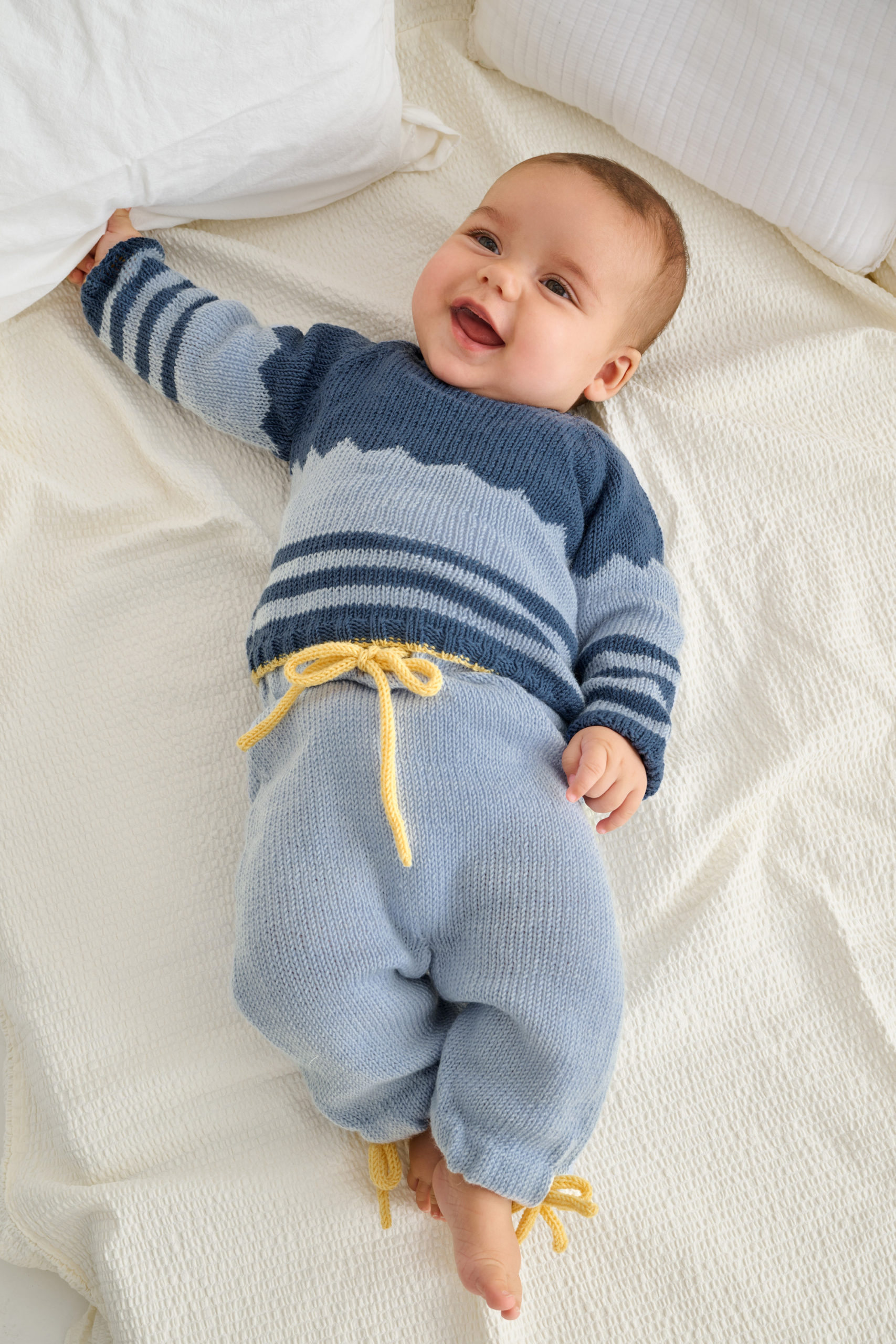 Strickset Pullover Mit Jacquardstreifen Aus Cool Wool Baby Von Lana Grossa 1 Strickset Pullover Mit Jacquardstreifen Aus Cool Wool Baby Von Lana Grossa