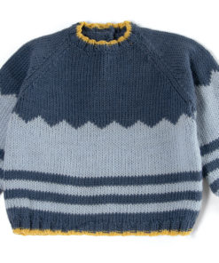Strickset Pullover Mit Jacquardstreifen Aus Cool Wool Baby Von Lana Grossa 4 Strickset Pullover Mit Jacquardstreifen Aus Cool Wool Baby Von Lana Grossa – Bild 2