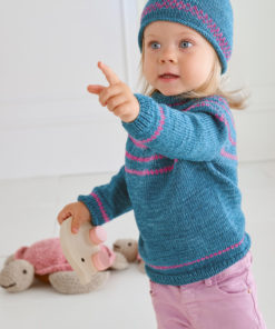 Strickset Pullover Mit Rundpasse aus Cool Wool Vintage von Lana Grossa