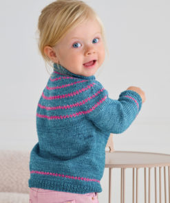 Strickset Pullover Mit Rundpasse Aus Cool Wool Vintage Von Lana Grossa 5 Strickset Pullover Mit Rundpasse Aus Cool Wool Vintage Von Lana Grossa – Bild 3