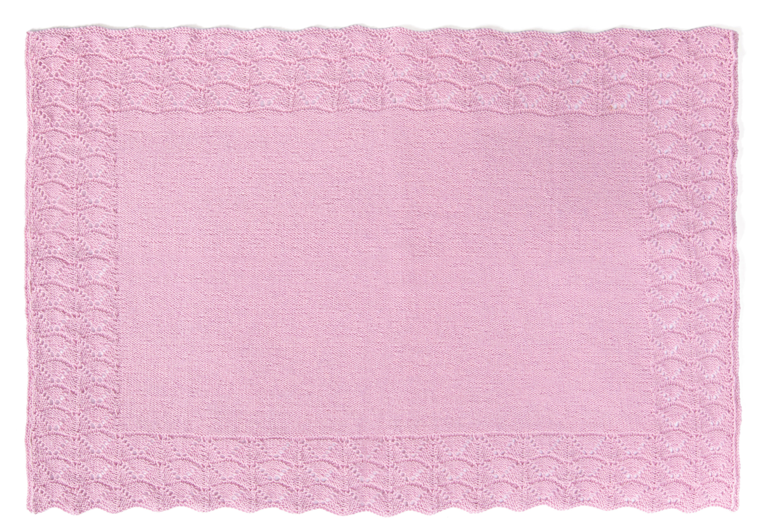 Strickset Decke Mit Ajourrand Aus Ecopuno Von Lana Grossa 2 Strickset Decke Mit Ajourrand Aus Ecopuno Von Lana Grossa – Bild 2