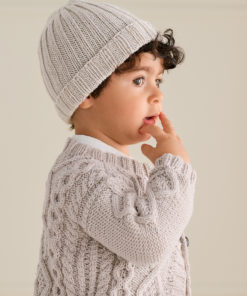 Strickset Mütze Mit Umschlag aus Cool Wool Big von Lana Grossa