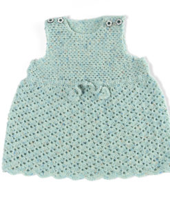 Strickset Kleid Mit Herzchen Aus Cool Wool Baby Print Punto Von Lana Grossa – Bild 2