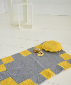 Strickset Decke Mit Patches aus Summer Softness von Lana Grossa