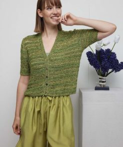 Strickset Jacke Aus Belle Und Paillettes Von Lang Yarns 3 Strickset Jacke Aus Belle Und Paillettes Von Lang Yarns – Bild 2