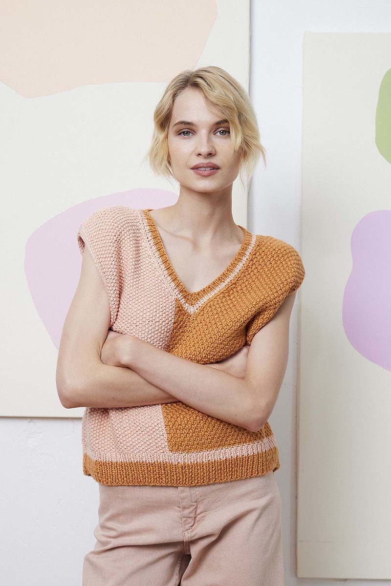 Strickset Pullunder Aus Amira Von Lang Yarns 1 Strickset Pullunder Aus Amira Von Lang Yarns
