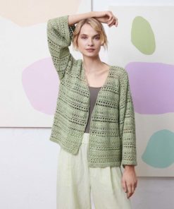 Strickset Jacke gehäkelt aus Classic Silk von Lang Yarns