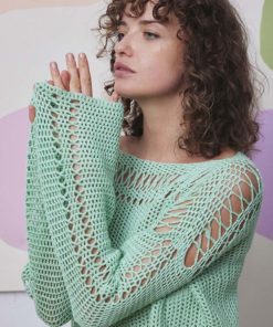 Strickset Pullover Gehäkelt Aus Classic Silk Von Lang Yarns 4 Strickset Pullover Gehäkelt Aus Classic Silk Von Lang Yarns – Bild 2
