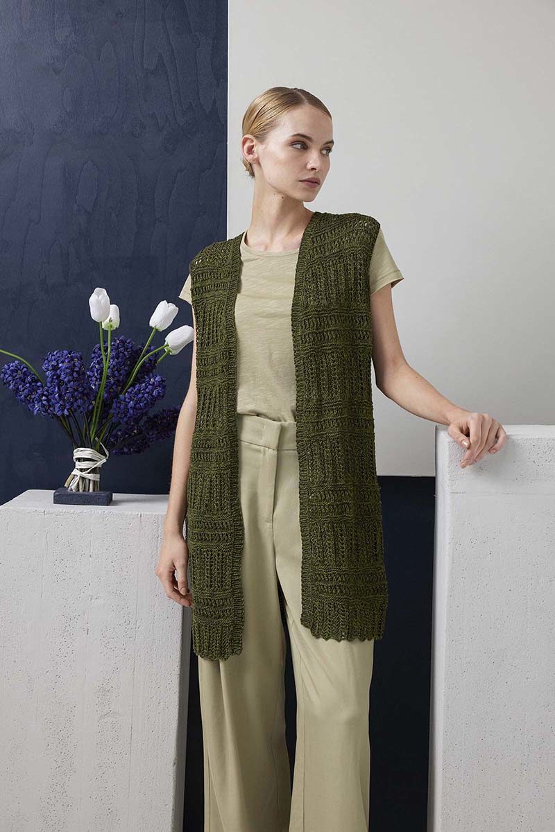Strickset Weste Aus Duett Von Lang Yarns 1 Strickset Weste Aus Duett Von Lang Yarns