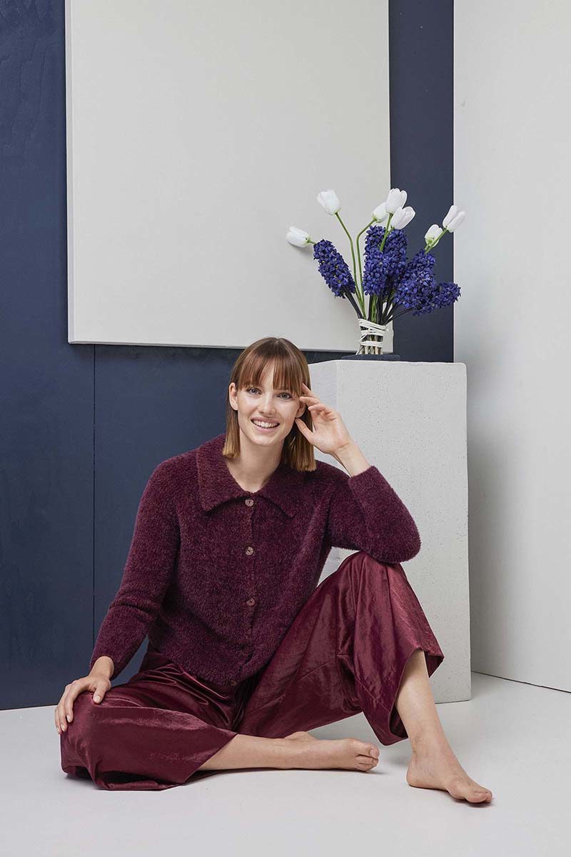 Strickset Jacke Aus Velvet Von Lang Yarns 1 Strickset Jacke Aus Velvet Von Lang Yarns