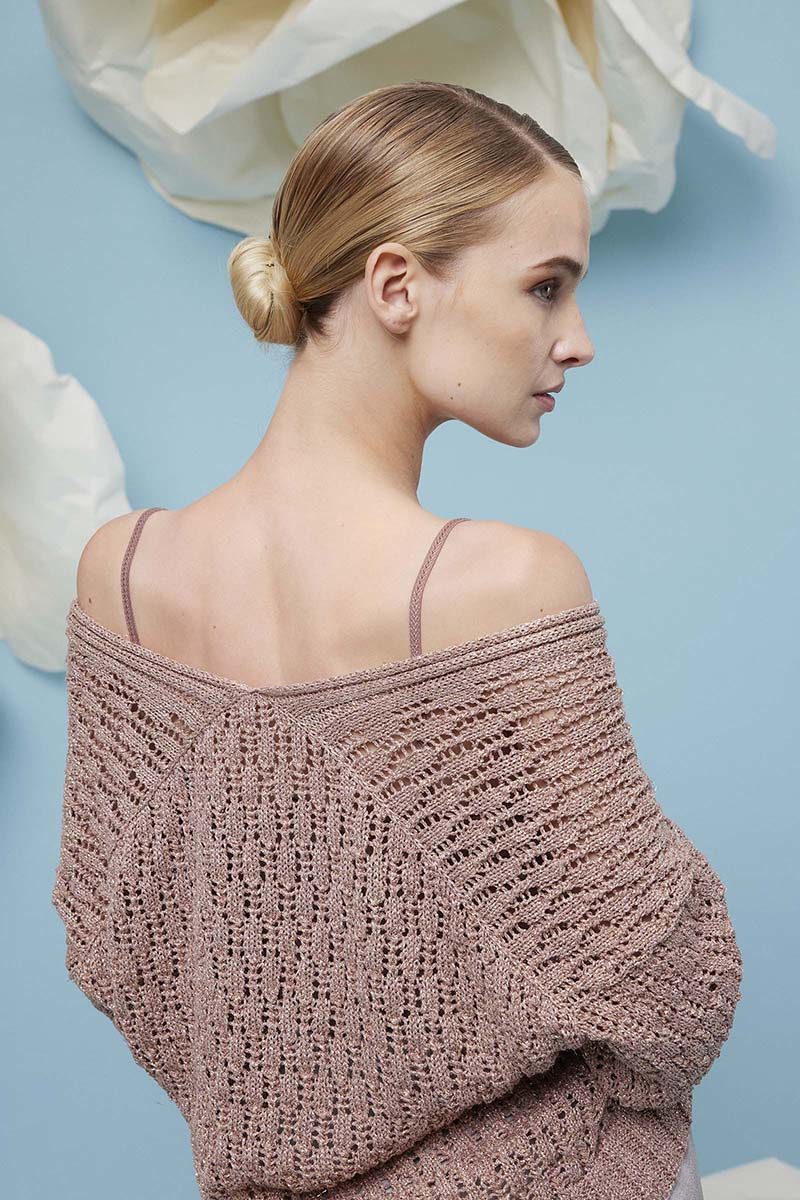 Strickset Jacke Aus Lamé Soft Von Lang Yarns 2 Strickset Jacke Aus Lamé Soft Von Lang Yarns – Bild 2