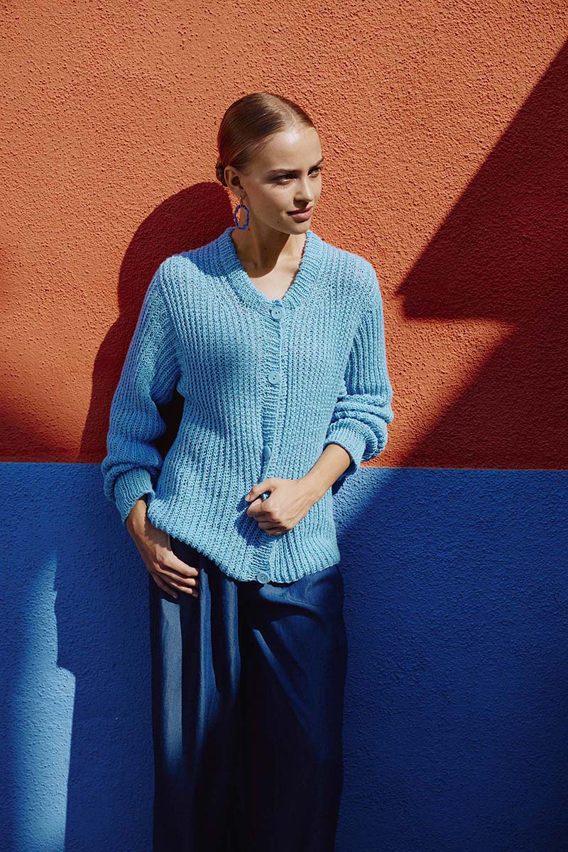 Strickset Jacke Topdown Aus Whisper Von Lang Yarns 2 Strickset Jacke Topdown Aus Whisper Von Lang Yarns – Bild 2