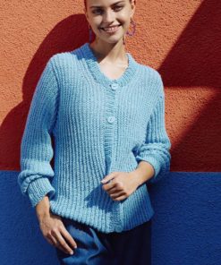 Strickset Jacke Topdown Aus Whisper Von Lang Yarns 5 Strickset Jacke Topdown Aus Whisper Von Lang Yarns – Bild 3