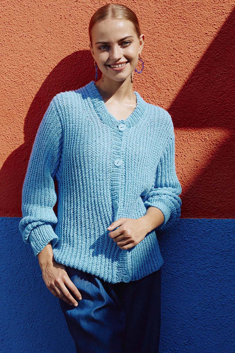 Strickset Jacke Topdown Aus Whisper Von Lang Yarns 3 Strickset Jacke Topdown Aus Whisper Von Lang Yarns – Bild 3