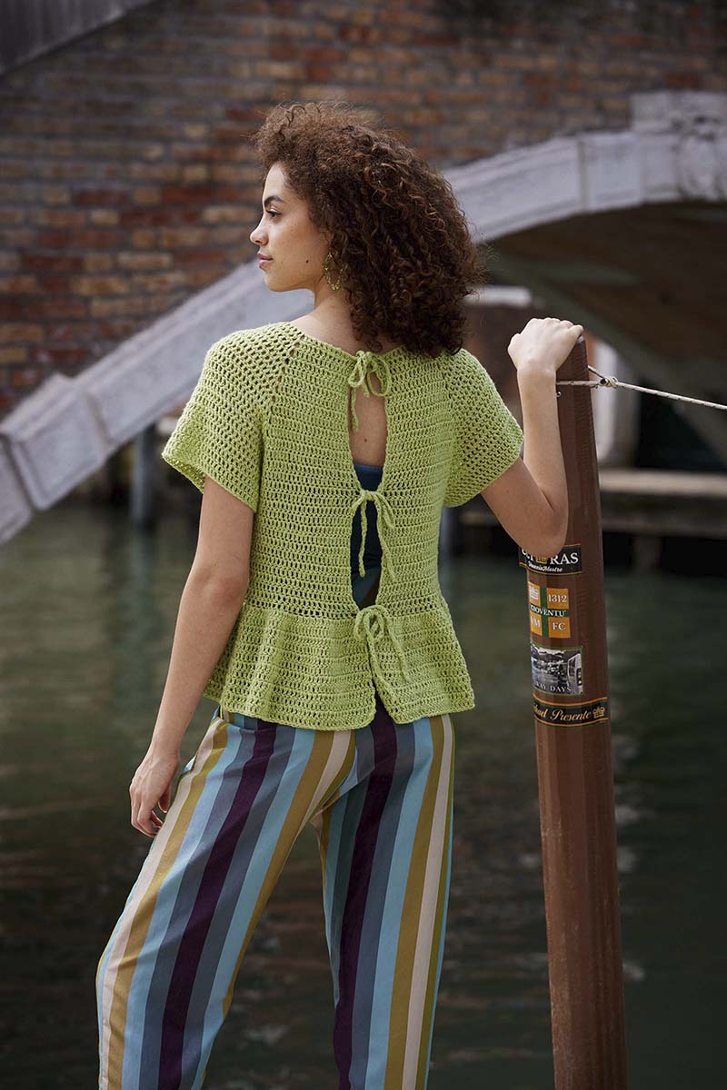 Strickset Kurzarmjacke Topdown Aus Whisper Von Lang Yarns 1 Strickset Kurzarmjacke Topdown Aus Whisper Von Lang Yarns
