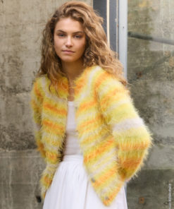 Strickset Jacke Top Down aus Basta Mista von Lana Grossa