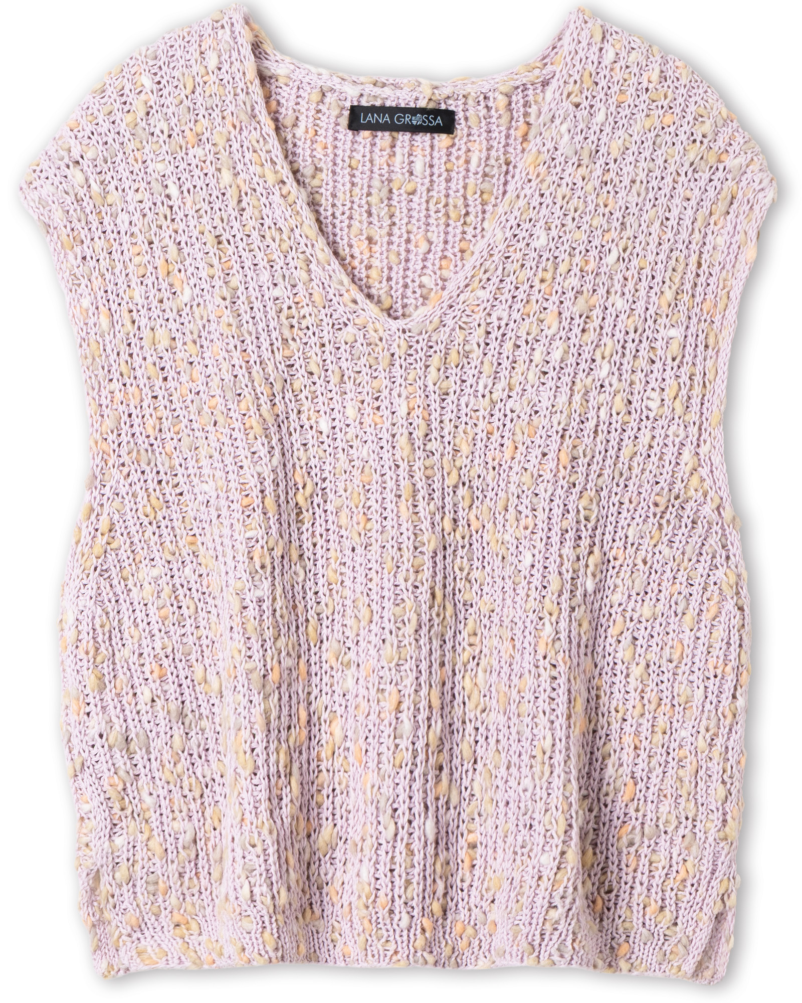 Strickset Slipover Im Halbpatent Aus Popcorn Von Lana Grossa 2 Strickset Slipover Im Halbpatent Aus Popcorn Von Lana Grossa – Bild 2