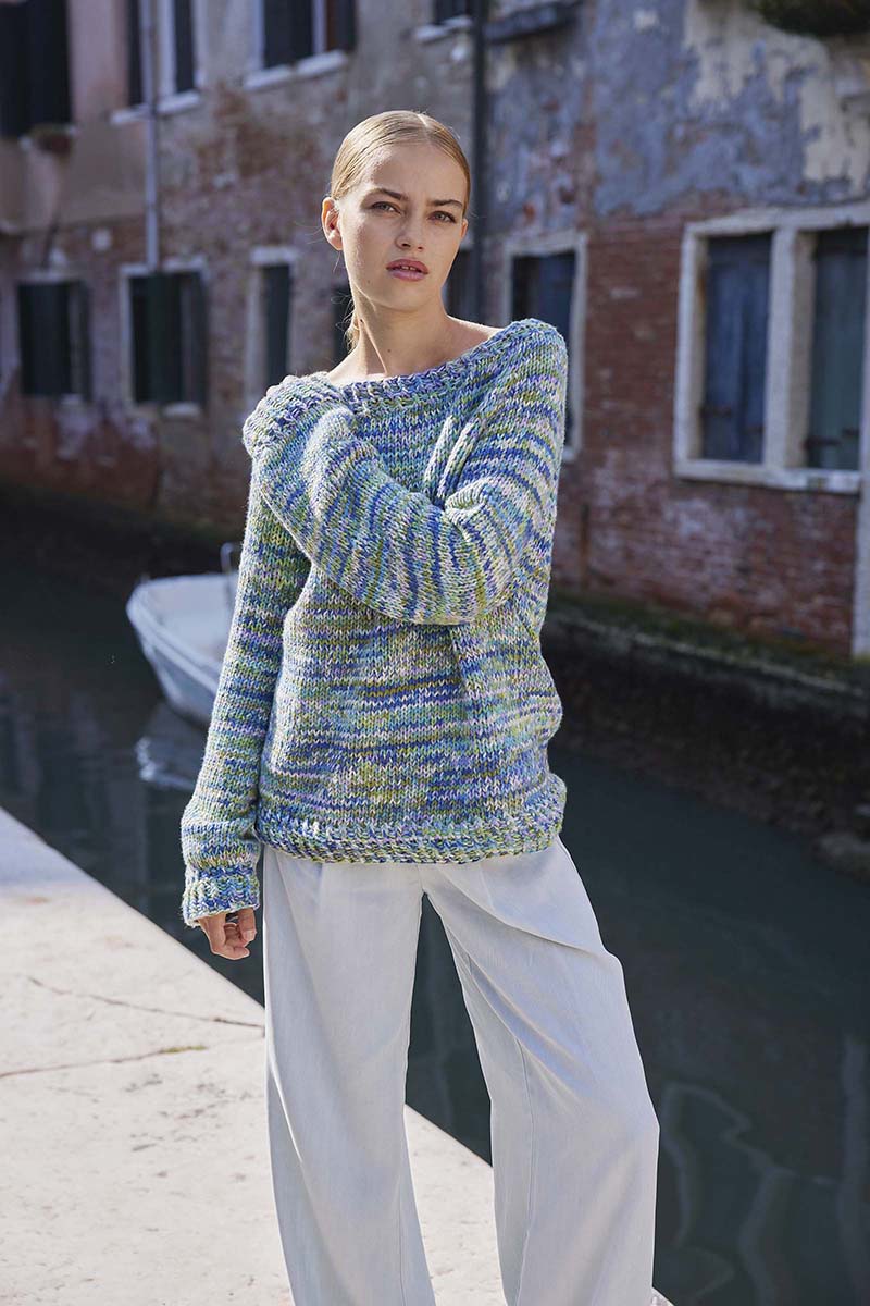 Strickset Pullover Top Down Aus Lisboa Von Lang Yarns 1 Strickset Pullover Top Down Aus Lisboa Von Lang Yarns