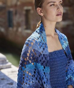 Strickset Dreiecktuch Gehäkelt Aus Quattro Dégradé Von Lang Yarns – Bild 2