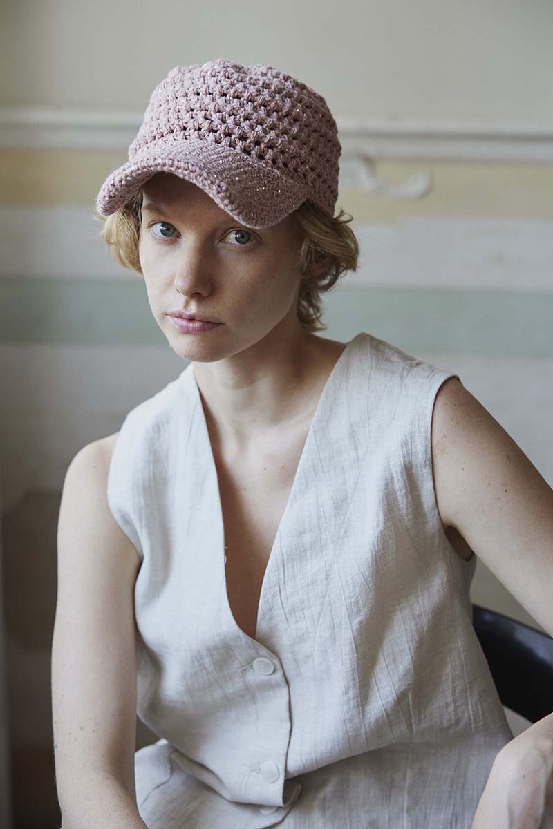 Strickset Mütze Gehäkelt Aus Baby Cotton Und Paillettes Von Lang Yarns 4 Strickset Mütze Gehäkelt Aus Baby Cotton Und Paillettes Von Lang Yarns – Bild 4