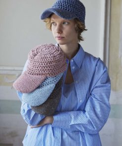 Strickset Mütze gehäkelt aus Baby Cotton und Paillettes von Lang Yarns