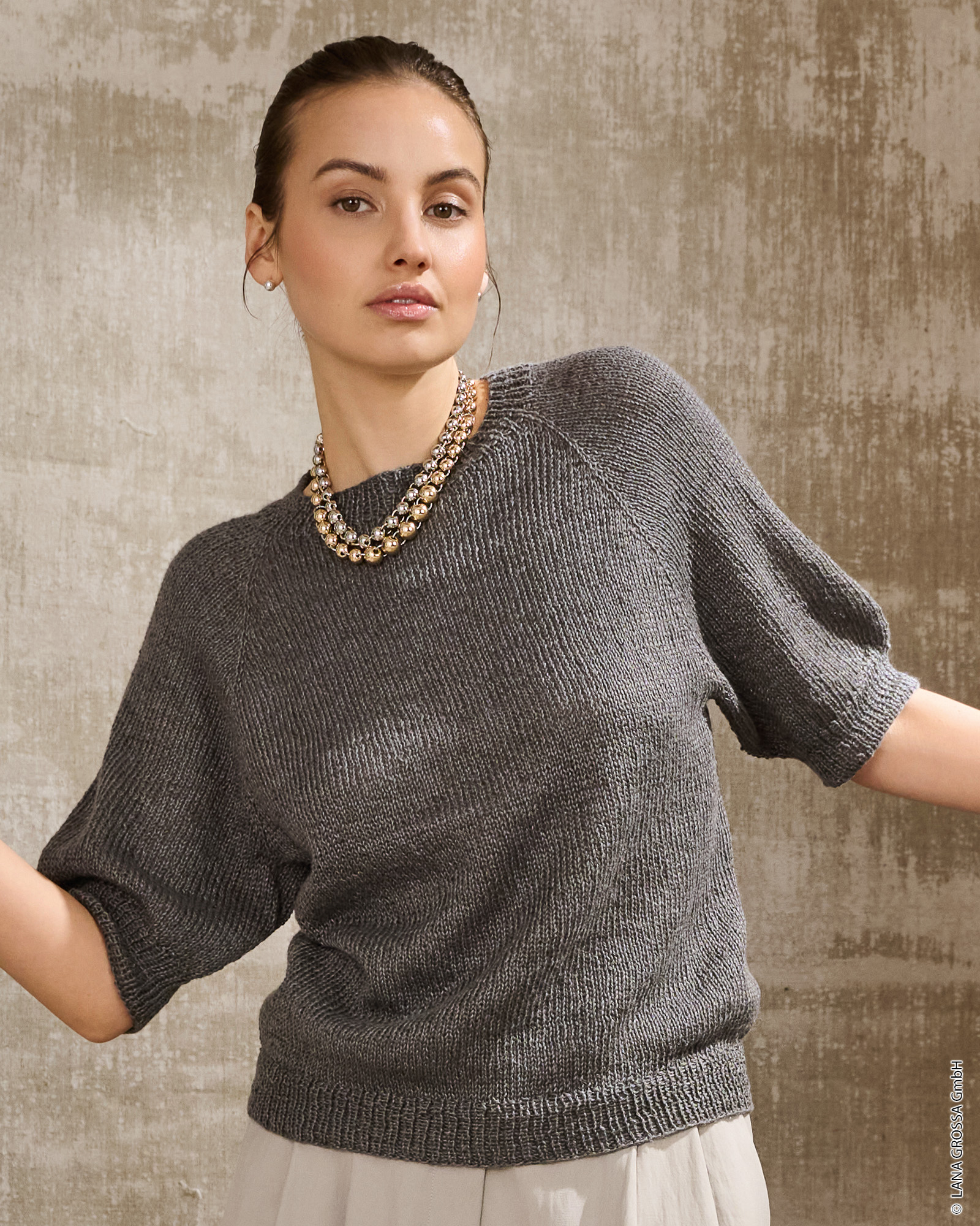 Strickset Raglanpullover Aus Tencellino Von Lana Grossa 1 Strickset Raglanpullover Aus Tencellino Von Lana Grossa