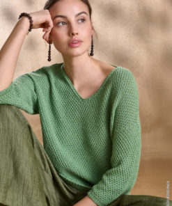 Strickset Pullover Im Perlmuster Aus Landlust Sommerseide Von Lana Grossa 3 Strickset Pullover Im Perlmuster Aus Landlust Sommerseide Von Lana Grossa – Bild 2