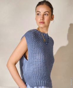 Strickset Top Im Lochmuster Aus Tessera Von Lana Grossa 3 Strickset Top Im Lochmuster Aus Tessera Von Lana Grossa – Bild 2