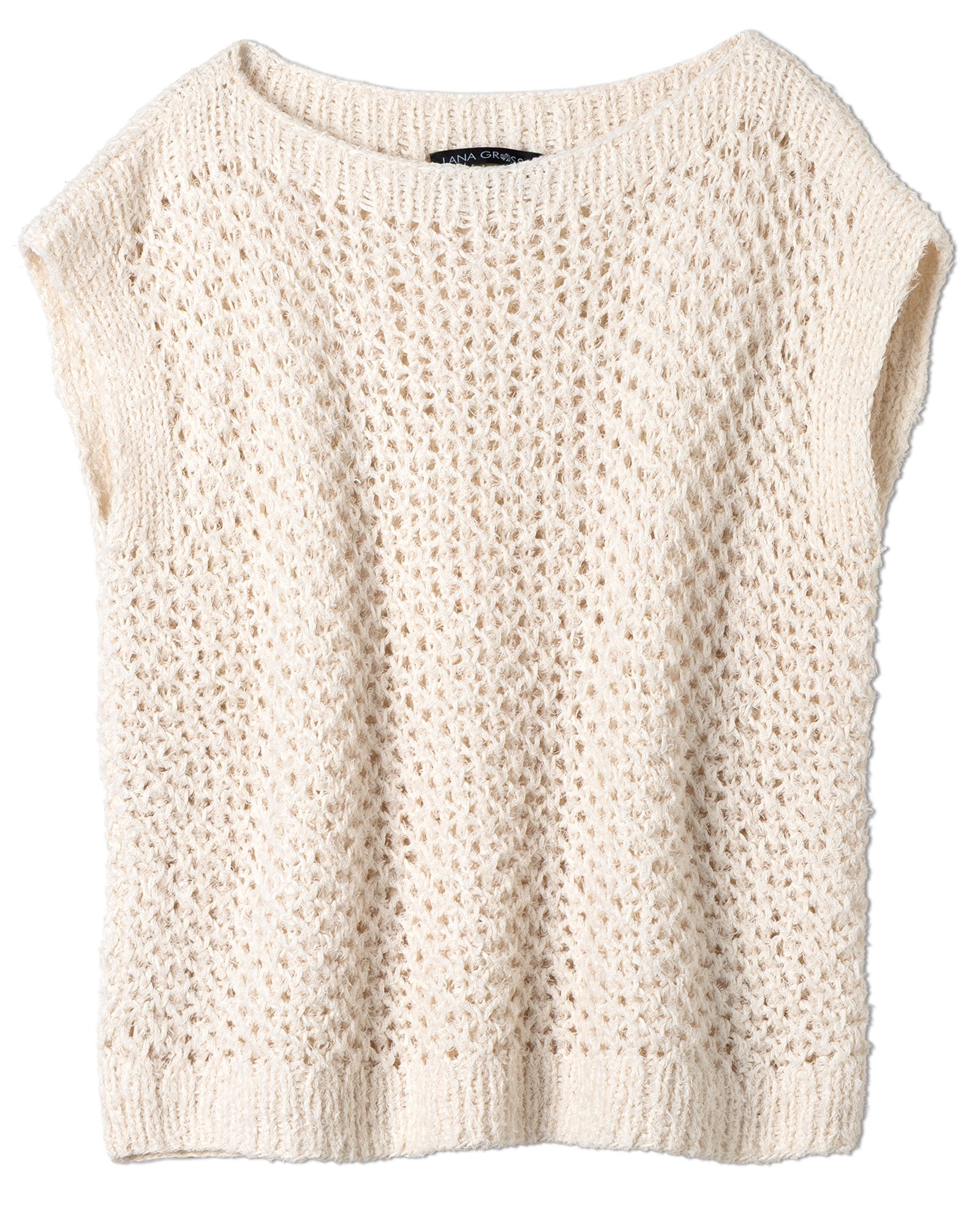 Strickset Shirt Im Gitter-Lochmuster Aus Ella Von Lana Grossa 2 Strickset Shirt Im Gitter-Lochmuster Aus Ella Von Lana Grossa – Bild 2
