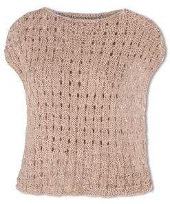 Strickset Top Im Karo-Ajourmuster Aus Tencellino Von Lana Grossa 3 Strickset Top Im Karo-Ajourmuster Aus Tencellino Von Lana Grossa – Bild 2
