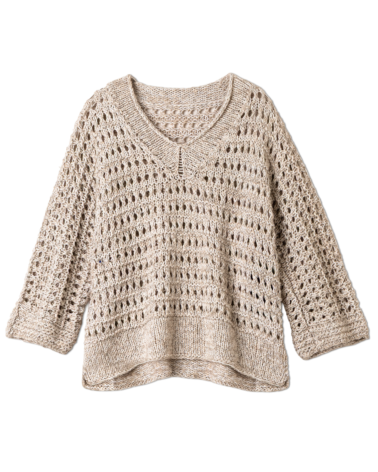 Strickset V-Pullover Aus Bottoni Und Landlust Sommerseide Von Lana Grossa 2 Strickset V-Pullover Aus Bottoni Und Landlust Sommerseide Von Lana Grossa – Bild 2