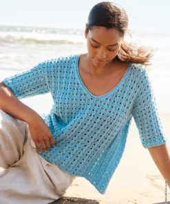 Strickset Shirt Im Ajourmuster Aus Tessera Von Lana Grossa 5 Strickset Shirt Im Ajourmuster Aus Tessera Von Lana Grossa – Bild 3