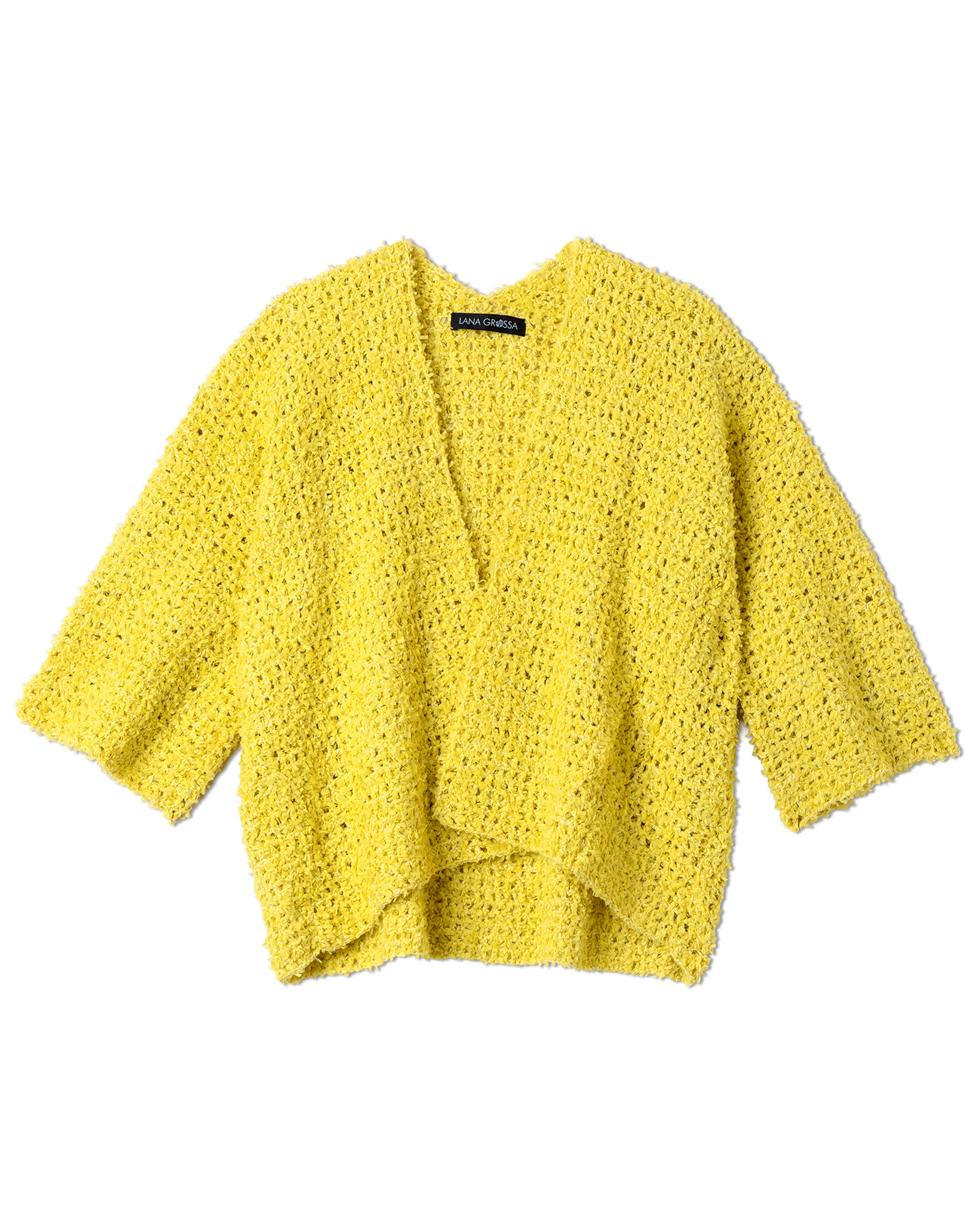 Strickset Häkeljacke Im Gittermuster Aus Frizzante Von Lana Grossa 2 Strickset Häkeljacke Im Gittermuster Aus Frizzante Von Lana Grossa – Bild 2