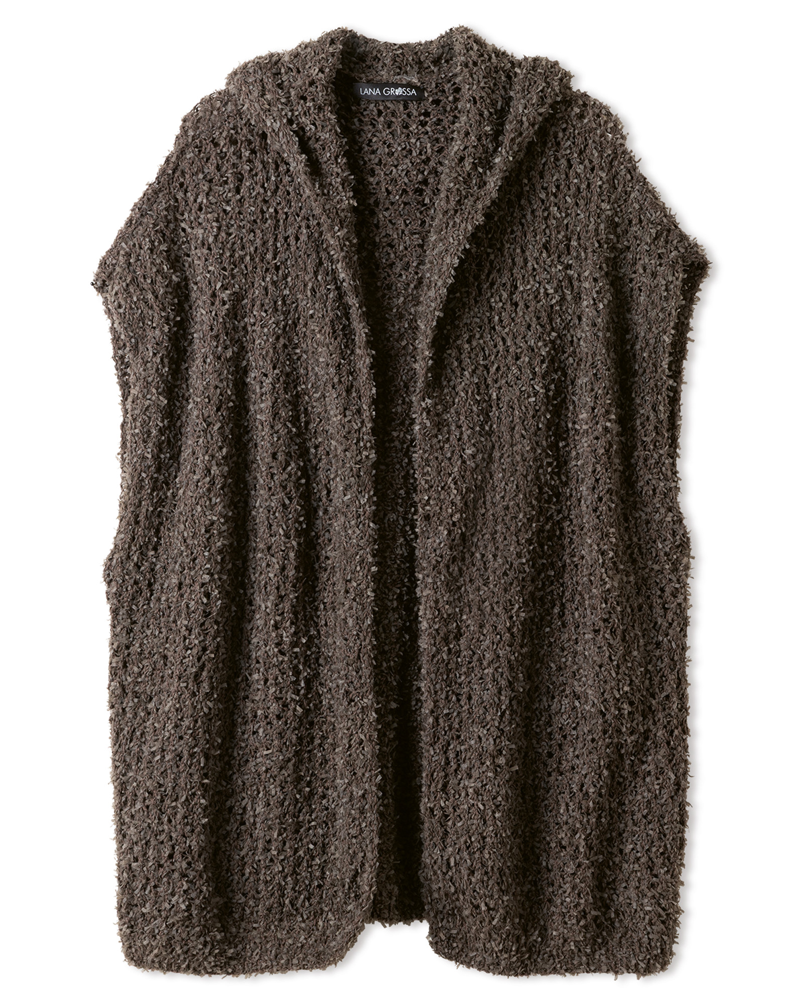 Strickset Hoodieweste Aus Frizzante Von Lana Grossa 2 Strickset Hoodieweste Aus Frizzante Von Lana Grossa – Bild 2