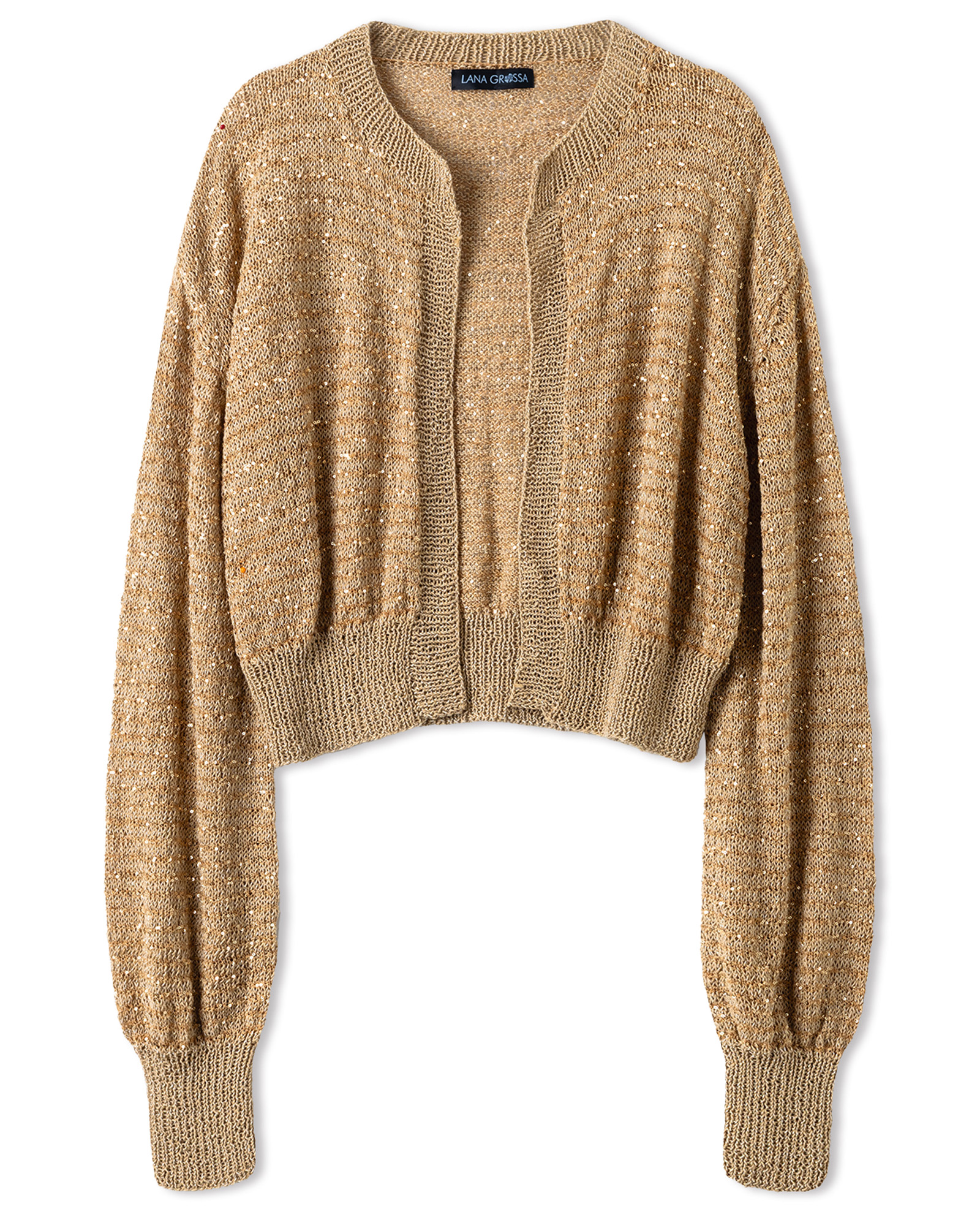 Strickset Blouson-Cardigan Aus Filo Lurex Und Glamour Von Lana Grossa 2 Strickset Blouson-Cardigan Aus Filo Lurex Und Glamour Von Lana Grossa – Bild 2