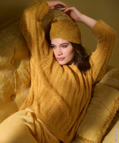 Strickset Pullover Im Lochrippenmuster Aus Setasuri Und Glamour Von Lana Grossa 5 Strickset Pullover Im Lochrippenmuster Aus Setasuri Und Glamour Von Lana Grossa – Bild 3