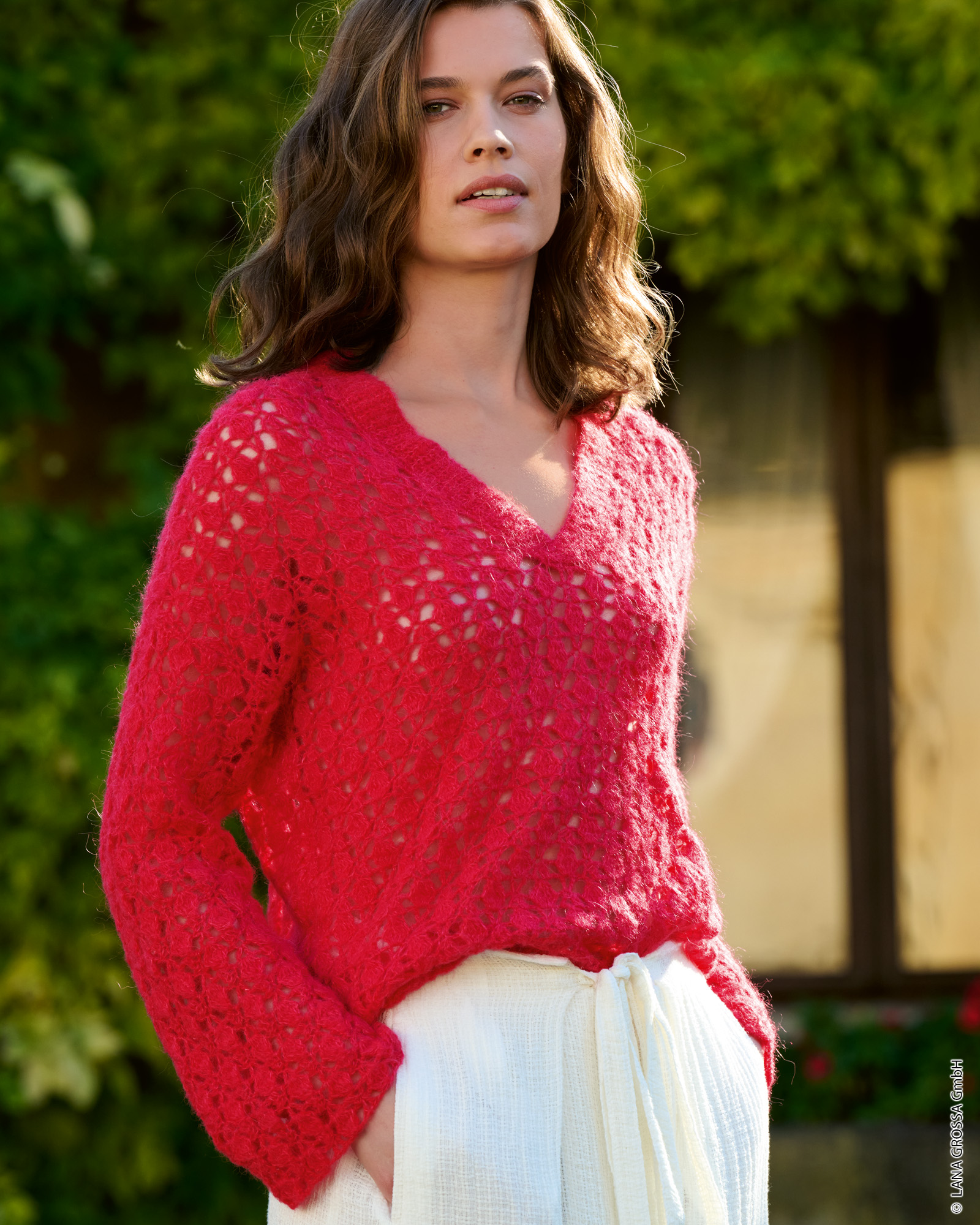 Strickset Häkel-Pulli Aus Setasuri Von Lana Grossa 1 Strickset Häkel-Pulli Aus Setasuri Von Lana Grossa