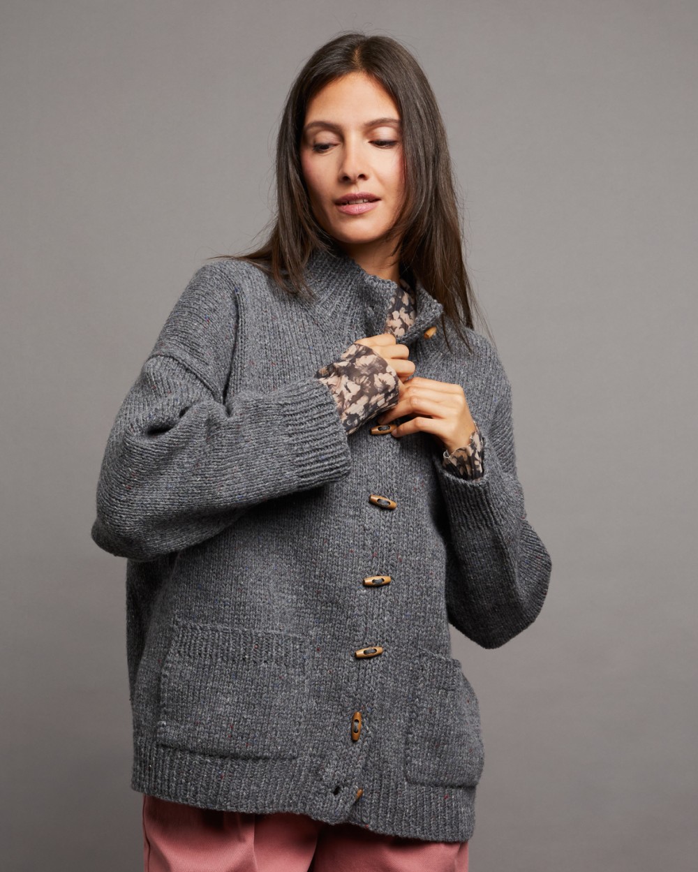 Strickset Jacke Barbara Aus Como Tweed Und Como Von Lamana 3 Strickset Jacke Barbara Aus Como Tweed Und Como Von Lamana – Bild 3