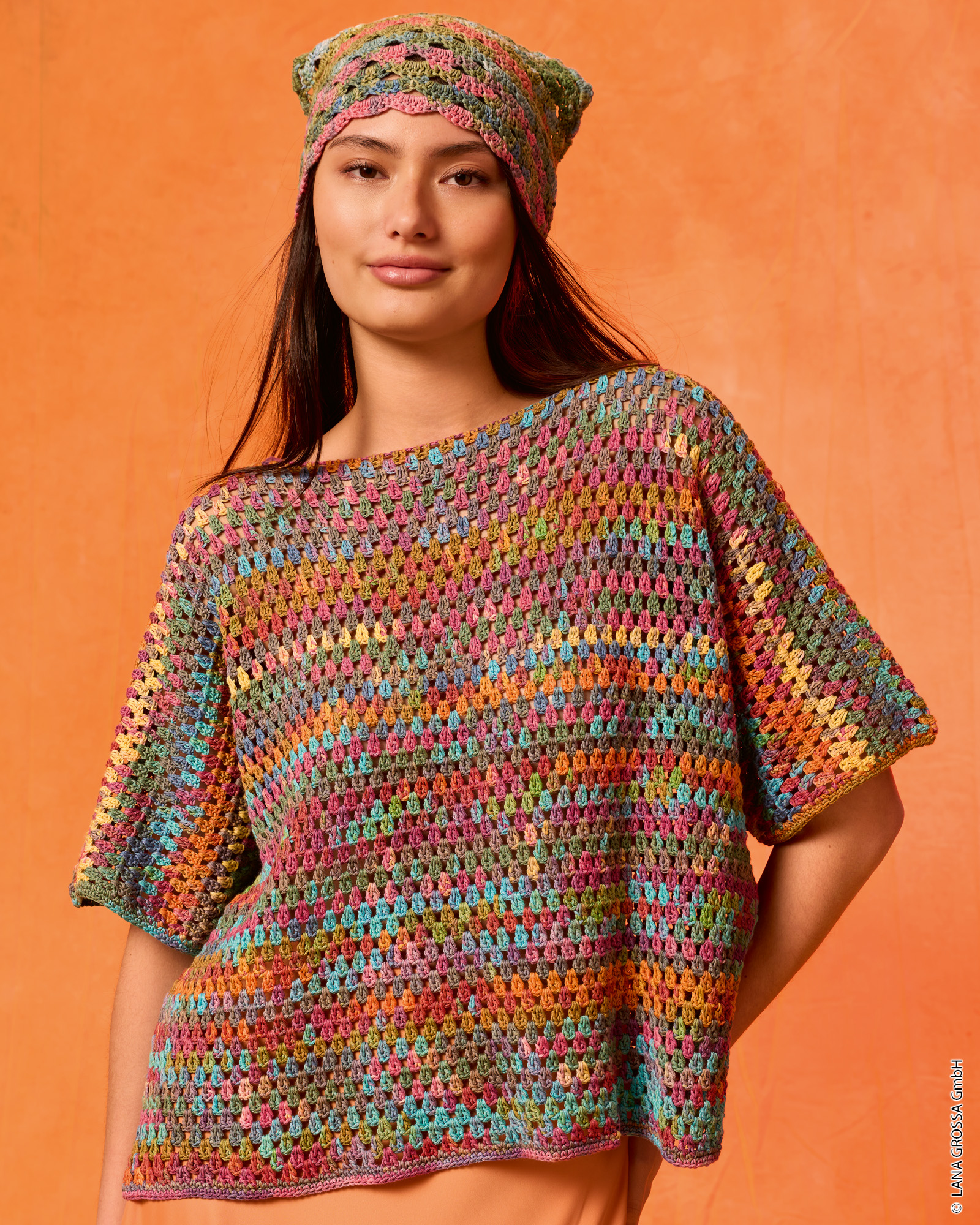 Strickset Shirt Im Gittermuster Aus Gomitolo Alga Von Lana Grossa 1 Strickset Shirt Im Gittermuster Aus Gomitolo Alga Von Lana Grossa