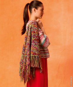 Strickset Häkel-dreieckstuch aus Cotonella Multi von Lana Grossa