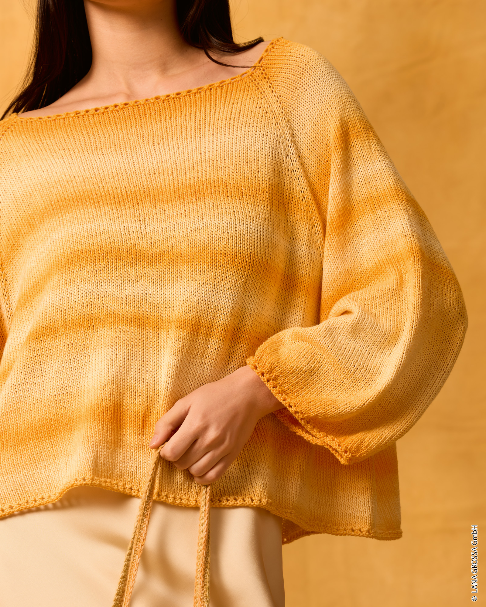 Strickset Top Down Raglan-Pullover Aus Gomitolo Tono Von Lana Grossa 2 Strickset Top Down Raglan-Pullover Aus Gomitolo Tono Von Lana Grossa – Bild 2