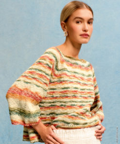 Strickset Top Down Raglan-pullover aus Gomitolo California von Lana Grossa