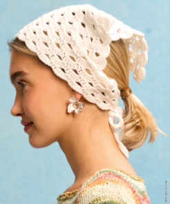 Strickset Kopftuch Im Bogenmuster aus Cotonella von Lana Grossa